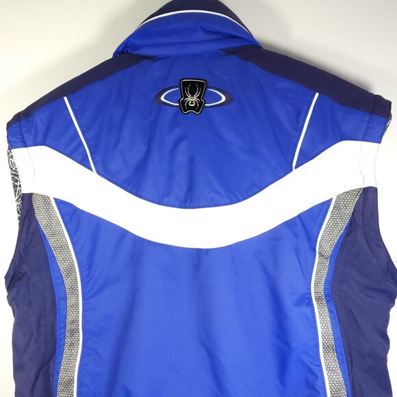 Spyder Men's Entrant Dermizax EV Large Blue Insulated FullZip Snowboarding Vest - Picture 8 of 13